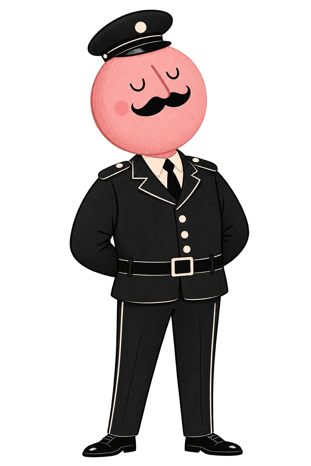 Small Jim motif - the inner critic character from Thank You Jim